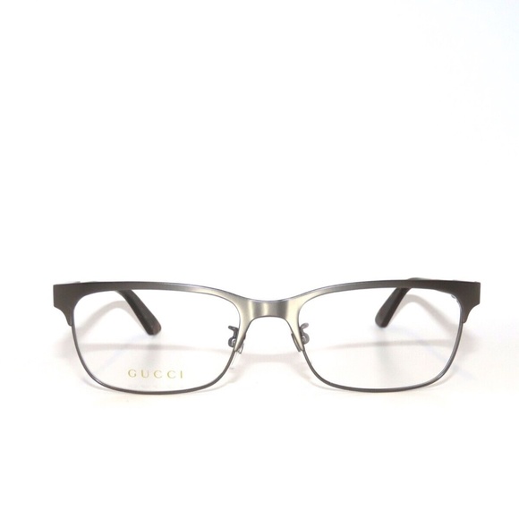 Gucci GG0494OJ 0494 002 56 Ruthenium Havana Titanium Eyeglasses 0494OJ - Picture 2 of 5